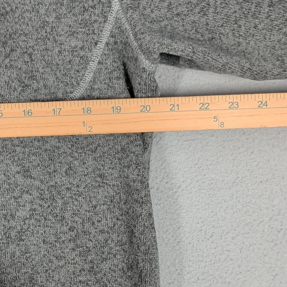 The North Face Pullover Mens L Gray Gordon Lyons 1/4 Zip Fleece Sweater Outdoor